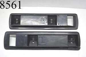 1972 1976 Ford Gran Torino Sport Front Armrest Bases Bezels Pair Arm Rest Black - Picture 1 of 12