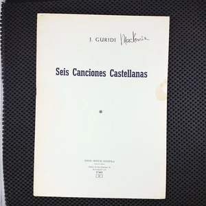 J. Guridi - Seis Canciones Castellanas - Foto 1 di 2