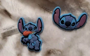 Lot of 2 - Crocs Jibbitz Lilo and Stitch Shoe Charm Silly & Curious  - Picture 1 of 2