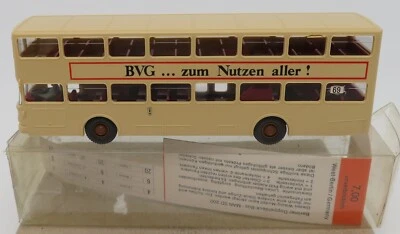 Autobús WIKING Ho 1/87, autobús de un solo piso BVG Man Büssing SD 200 Berlín 730 sin caja Foto 1 de 4
