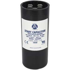 Appli Parts Condensador de arranque motor 200-240 Mfd (microfaradios) uF 110-125 VAC Unive - Imagen 1 de 8