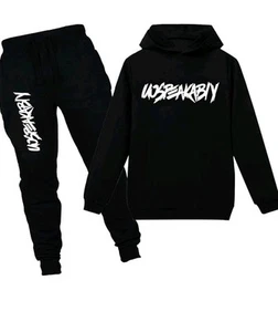 amropi Boys Tracksuit Pullover Hoodie Jogging Pants Set 2 Pieces 9-10 YEARS OLD - Picture 1 of 7