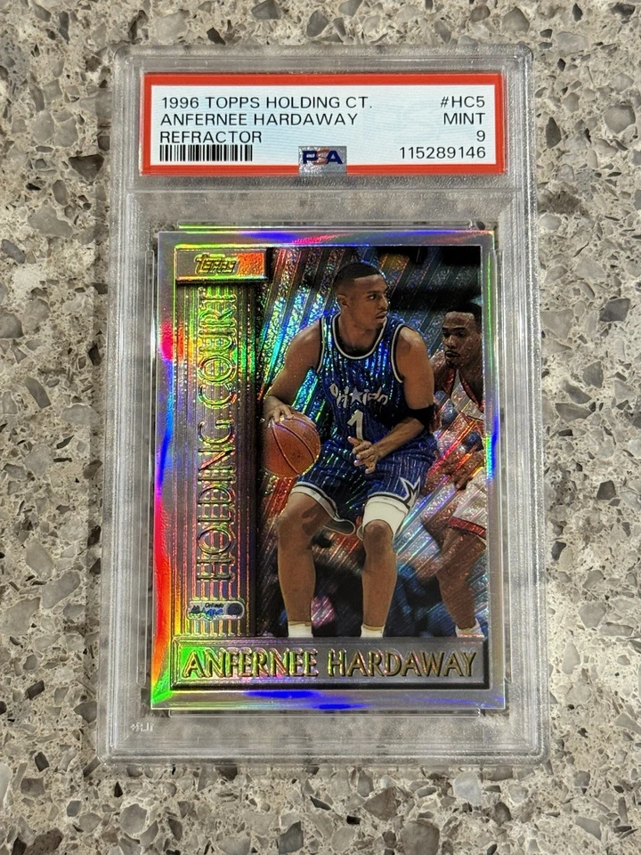 Anfernee Penny Hardaway 1996 Topps Holding Court Refractor #HC5 PSA 9 MINT Magic - Image 1 of 2