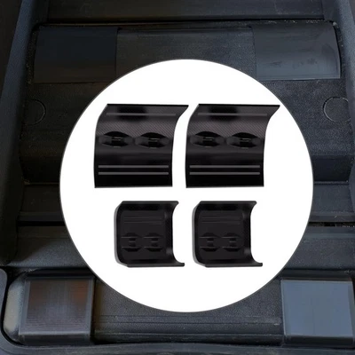 Capas para âncoras de piso de assento médio (preto, plástico) compatíveis com Honda Odyssey 2018-2025 - Imagem 1 de 2