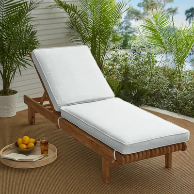 Sorra Home Sunbrella Indoor/Outdoor Chaise Lounge Cushion - Image 1 of 4