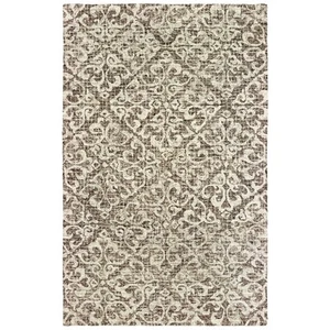 2x8 Sphinx Brown Scrolls Petals Curves Floral Runner 55607 - Aprx 2' 6" x 8' - Picture 1 of 1