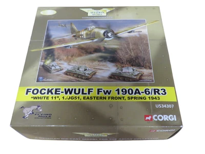 Corgi Aviation Archive - Focke-Wulf - FW 190A - White 11 - Spring 1943 US34307 - Image 1 of 4