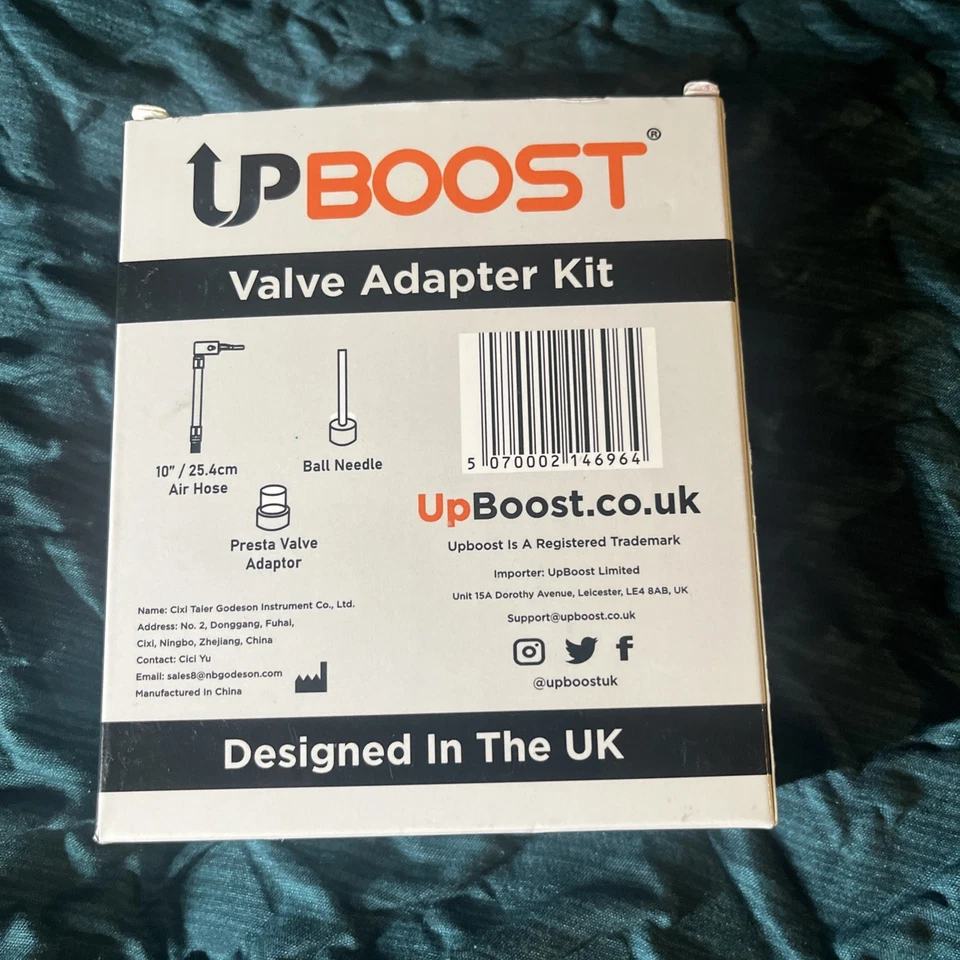 Kit adaptador válvula bicicleta UPBOOST Foto 1 de 1