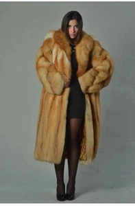 Scandinavian red fox fur coat, 3XL, Pelzmantel, skandinavischer Rotfuchs - Bild 1 von 19
