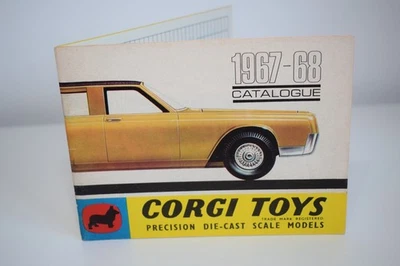 B93 CATALOGO FOLDER VOLANTINO CORGI TOYS 1967 1968 UK U.K. EXC. COND. - Immagine 1 di 4