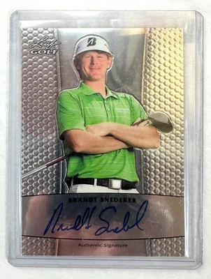 2011 Leaf Golf Metal Brandt Snedeker Rookie Autograph BA-BS1 - Image 1 of 2