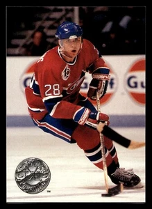 1991-92 Pro Set Platinum Hockey Card #193 Eric Desjardins Montreal Canadiens - Picture 1 of 2