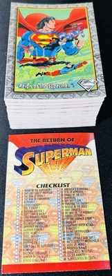 1993 Skybox DC Comics The Return Of Superman Complete Base Set 1-100 - Image 1 of 2