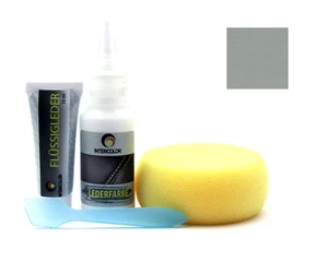 INTERCOLOR BMW Montana hellgrau Lederfarbe. SET Reparatur 4 - Bild 1 von 6