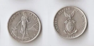 Philippines 20 centavos 1937 M High grade!!! - Picture 1 of 1