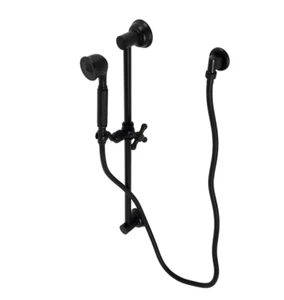 Kingston Brass KAK3320W0 Made to Match Shower Combo Slide Bar Hand Shower Black - Picture 1 of 3