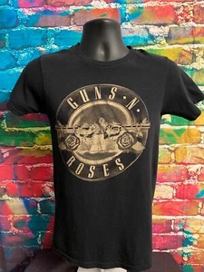 T-shirt nera grafica Guns N Roses 2014 Bravado Seal - taglia small - Foto 1 di 5