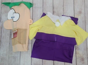 Disney Phineas And Ferb Children's Size Medium Ferb Costume Green Purple Yellow - Picture 1 of 7
