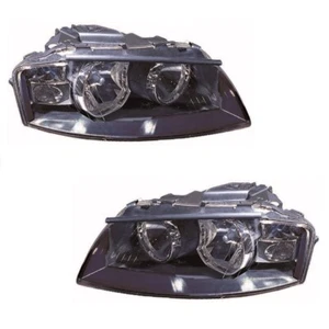 For Audi A3 Mk2 2003-2008 Headlights Headlamps Chrome 1 Pair O/S & N/S - Picture 1 of 1