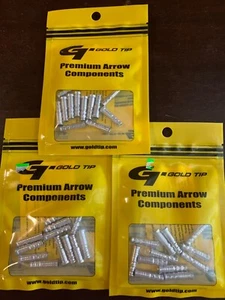 Gold Tip Premium Arrow Components Insert .246 12gr 12pk NEW INS24612 G8-J-12 - Picture 1 of 3