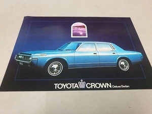 1973 ? TOYOTA CROWN MS65 DELUXE SEDAN Original Sales Leaflet - Bild 1 von 2