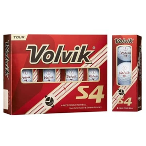 Volvik S4 V•Focus Premium Tour Golf Balls - 4-Piece Urethane White - Picture 1 of 1