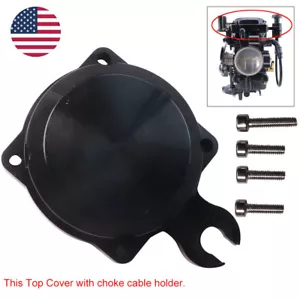 Black Aluminum Top Cover w/ Choke for CV Carburetor Harley Davidson #139357 - Bild 1 von 5