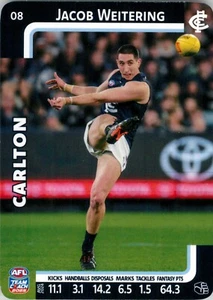 2025 Carlton Blues AFL TeamCoach Card - Jacob Weitering - Picture 1 of 3