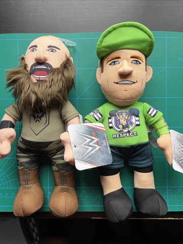 Bleacher Creatures WWE Superstar Braun Strowman & John Cena 10" Plush Figure LOT Cover