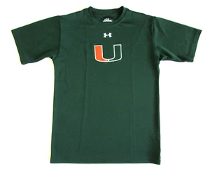 Under Armour University of Miami Activewear T-Shirt Boy's Size L - Picture 1 of 3