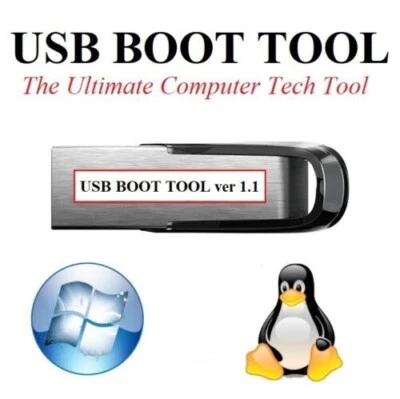 USB Boot Tool ver. 1.1-Bootable USB Computer Technician s Tool - Image 1 of 4