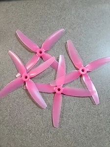 HQProp 5x4x4V1S Light Pink PolyCarbonate Propellers Set of 4 - Picture 1 of 1