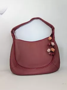 Radley London große Lederhandtasche Altrosa Tulpe Handtasche Blumenanhänger sehr guter Zustand - Bild 1 von 24