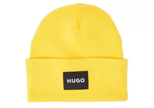 Hugo Boss Xevon Unisex Wintermütze Herren Damen Beanie Gelb Yellow - Bild 1 von 3