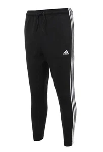 Pantalones deportivos informales Adidas Must Have 3S para correr negros cónicos FK6884 - Imagen 1 de 4