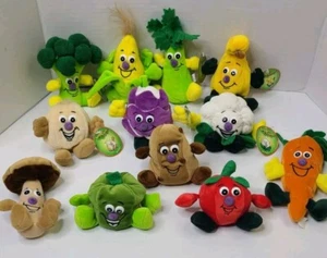 Toy Box Creations Veggie Friend Seedies 12 Beanbag Plush Stuffed Vegetables 1997 - Picture 1 of 18