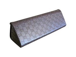 Gucci Trifold Sunglass Eyeglass Case Authentic Logo Embossed Original Gucci Case - Picture 1 of 9