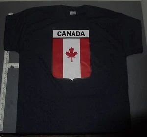 VINTAGE IRON-ON NEW T-SHIRT LARGE CANADA - Picture 1 of 3