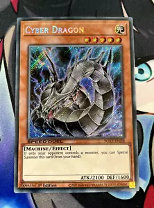 YUGIOH Cyber Dragon SGX3-ENI28 Secret Rare NEAR MINT 1st Edition Alt Art - Picture 1 of 3