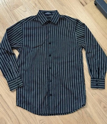 Camisa de vestir Ike Behar manga larga, talla 12, usada una vez. Foto 1 de 4