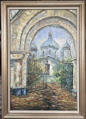 Pintura Original Rusa Arte Impresionista Contemporáneo Catedral Ortodoxa Foto 1 de 4