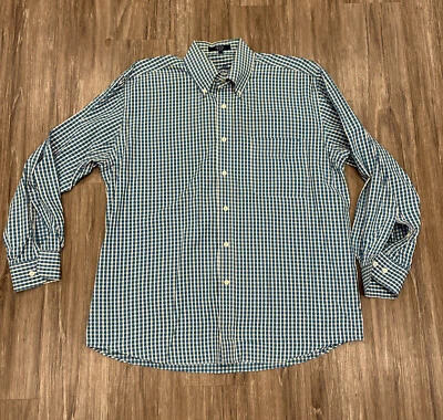 Camisa de vestir Alan River manga larga abotonada para hombre L algodón usada en excelente estado Foto 1 de 4