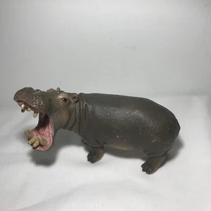 Schleich HIPPO OPEN MOUTH Figure Retired 2012 Wildlife Hippopotamus Safari Toy - Picture 1 of 9