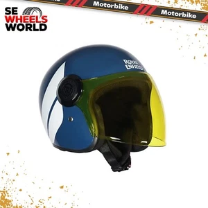 Royal Enfield motorcycle copter of hunter helmet abs matt lagoon blue xl 62 cm - Picture 1 of 7