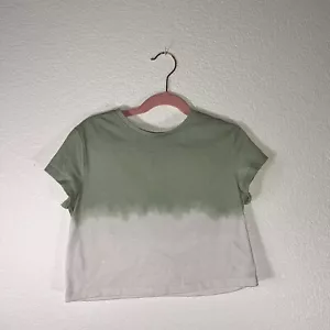 Top camicia casual verde bianco bambina old navy taglia 6/7 tie dye manica corta come nuovo - Foto 1 di 7