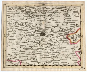 Rare Antique Map 24-FRANCE-ARRAS-LENS-HENIN-Sanson-Mortier-1701 - Picture 1 of 1