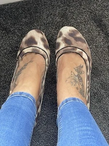 CALL IT SPRING WOMENS PLATFORM- METAL STILETTO-LEOPARD PRINT-FAUX SUEDE-SIZE 8 - Picture 1 of 17