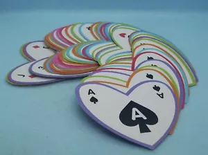 Heart Shaped Deck Of Playing Cards Lots Of Love 52 Cards Box Colorful Backs - Picture 1 of 5