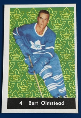 1961-62 Parkhurst #4 Bert Olmstead HOF NR-MINT PACK FRESH NO CREASES - Image 1 of 2