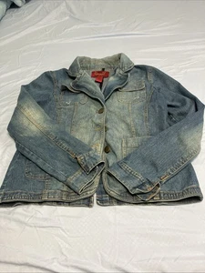 Giacca jeans corta Paris Blues donna blu denim taglia L invecchiata - Foto 1 di 9